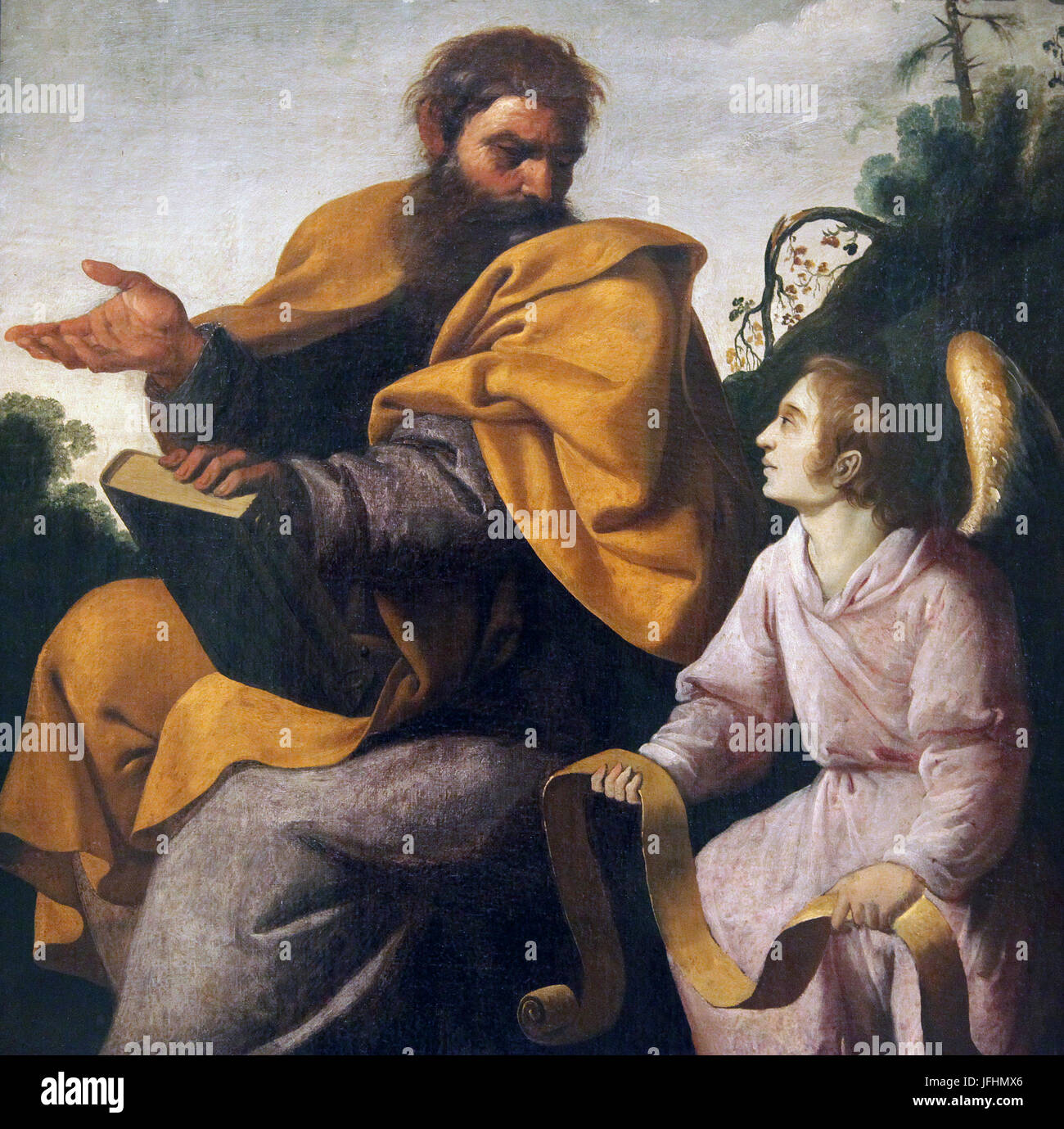 .Circa gli eventi ADATTAMENTI PUBBLICAZIONI GALLERIA VIDEO CONTATTO San Matteo 1638 da Francisco de Zurbaran pittore spagnolo 1598-1664 Foto Stock