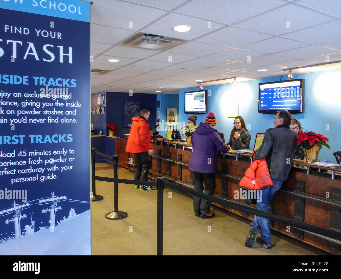 Canada Canadian Rocky Mountains, British Columbia (BC), Revelstoke, Mount Mackenzie, Revelstoke Mountain Resort (RMR) area sciistica Foto Stock