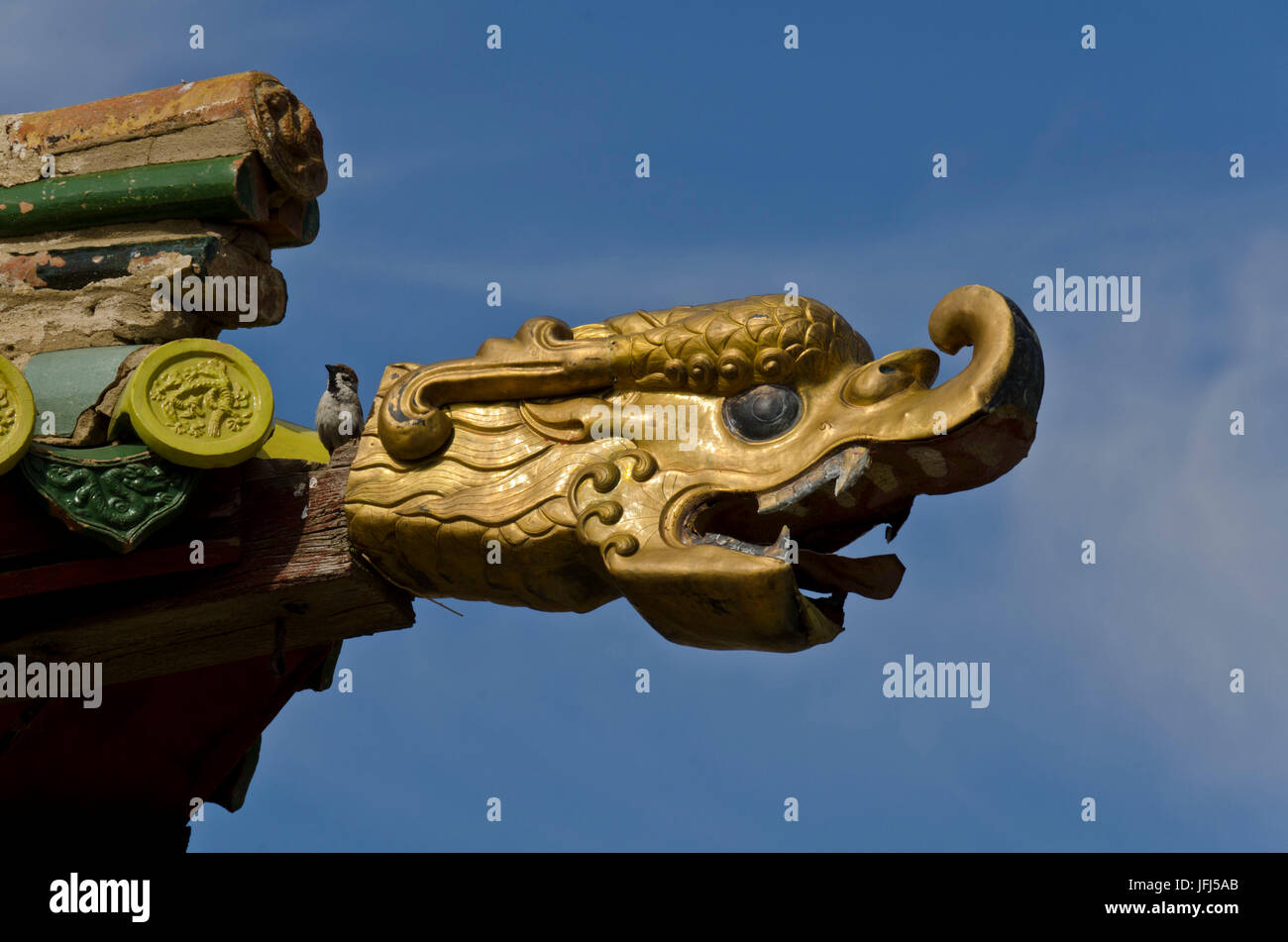 Mongolia, Asia Centrale, Karakorum / Qara Qorum, chiostro di Erdene Zuu, capitale di Gengis Khan Foto Stock