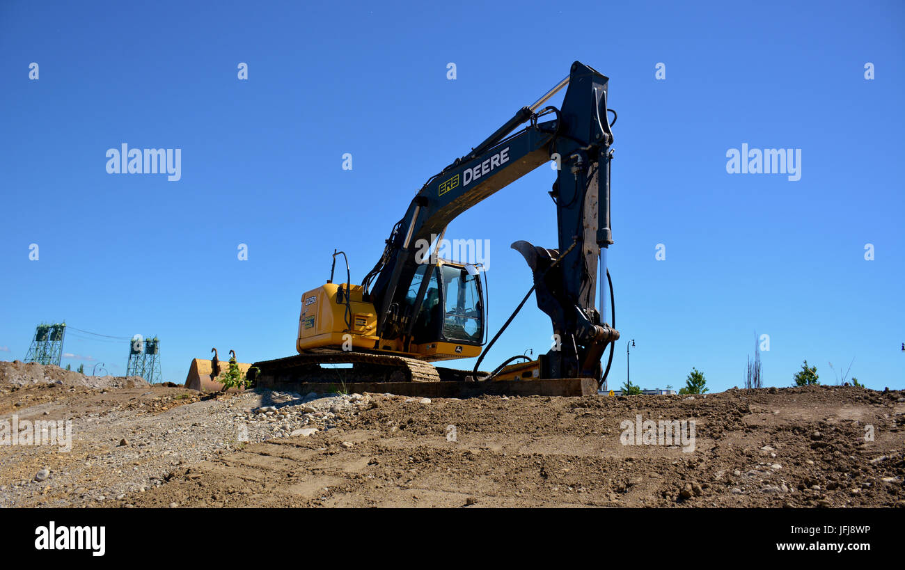 Macchinari da costruzione Foto Stock