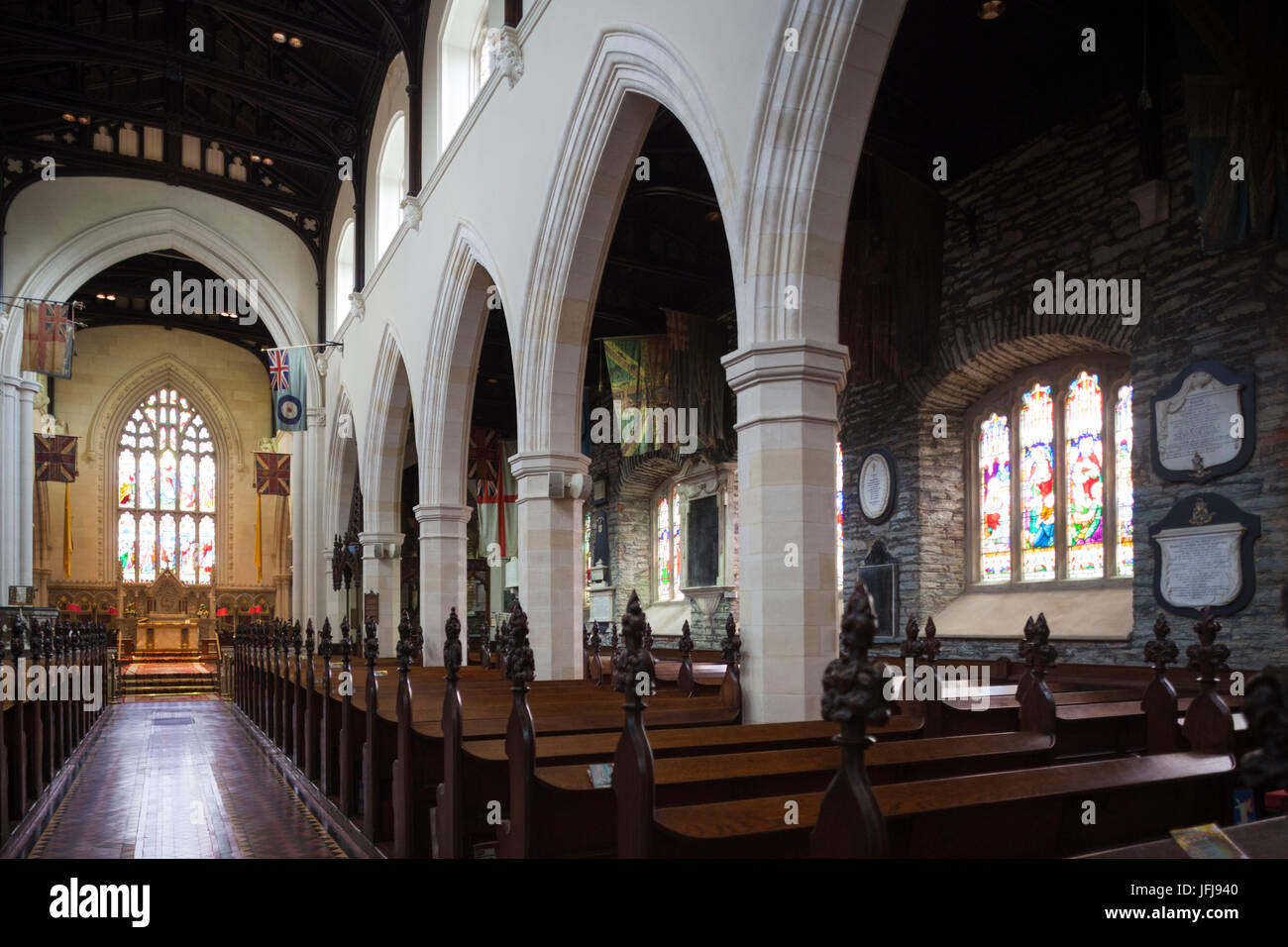 Regno Unito e Irlanda del Nord, nella contea di Londonderry, Derry, st columb's Cathedral, interno Foto Stock