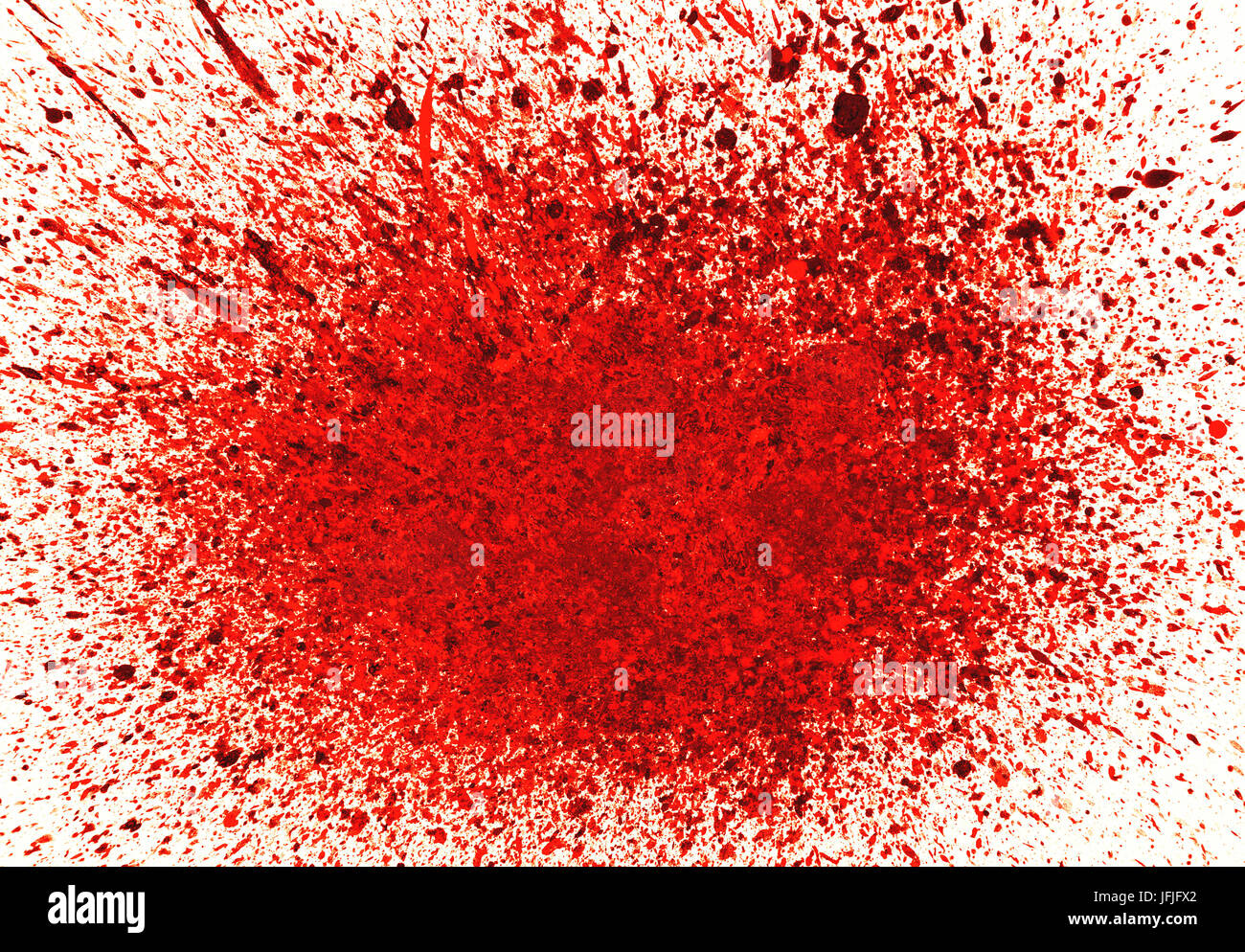 Abstract sfondo rosso con spruzzi di inchiostro Foto Stock