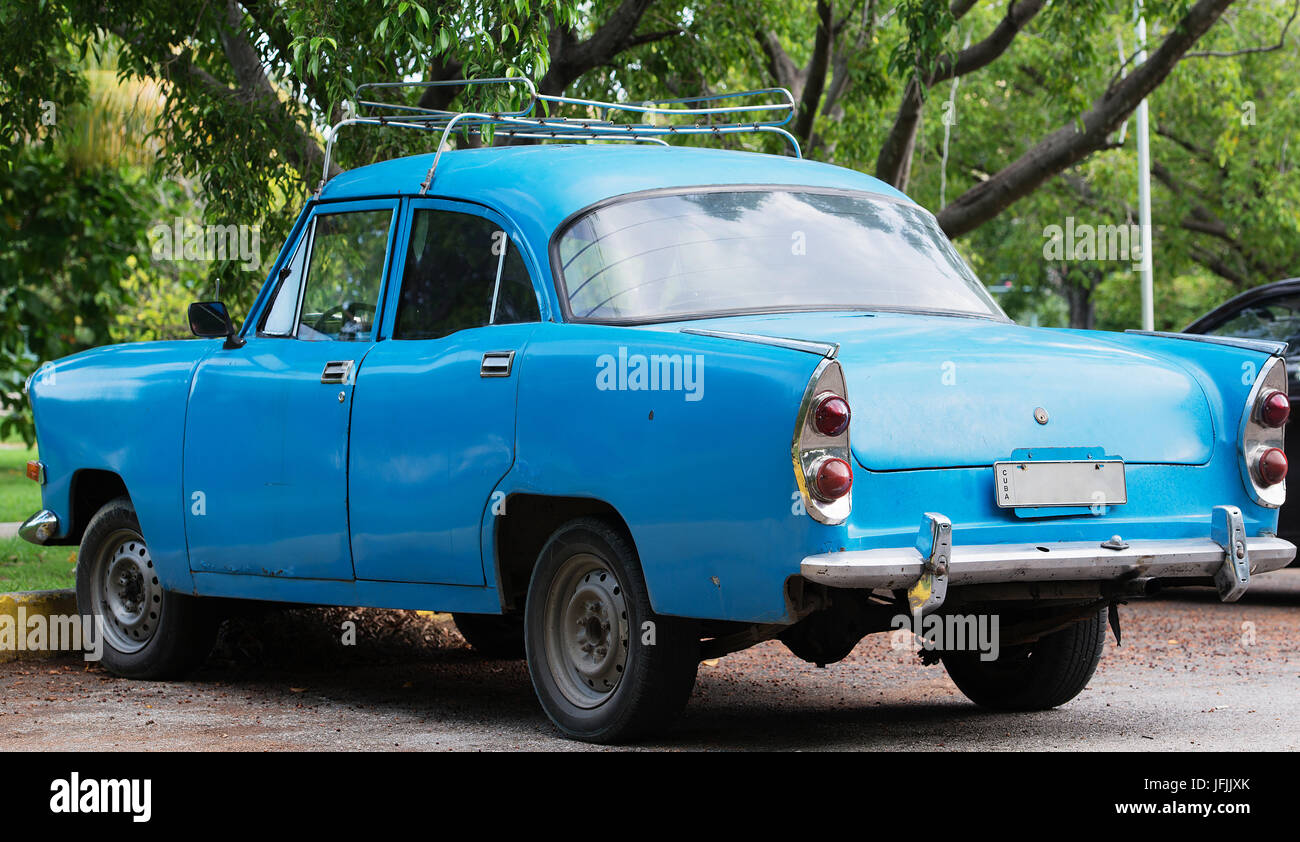 American Classic auto in strada a l'Avana Cuba Foto Stock