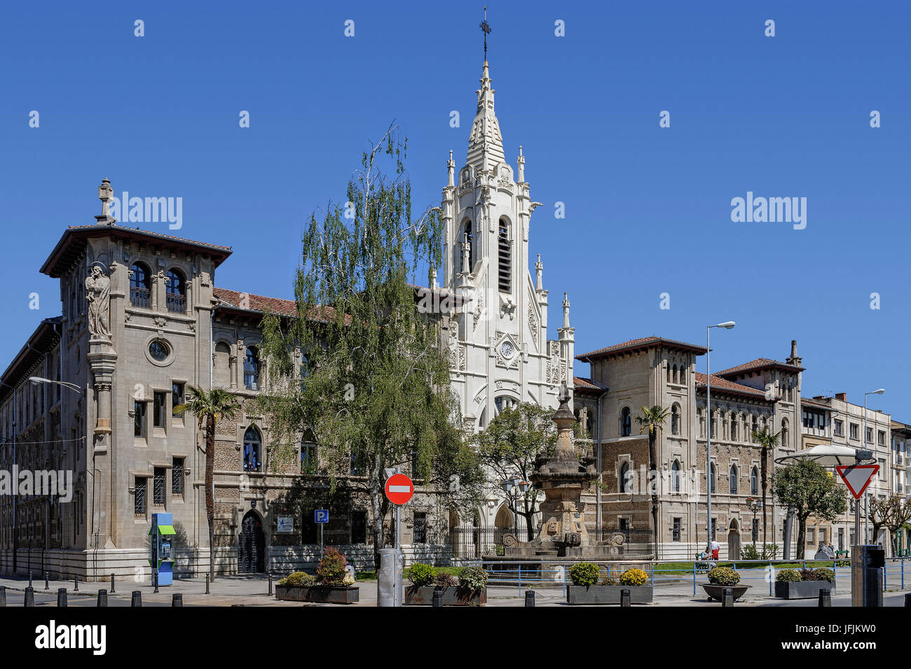 Il collegio dei Gesuiti nella località di Durango, provincia di Biscaglia, Paesi Baschi, l'Europa. Foto Stock