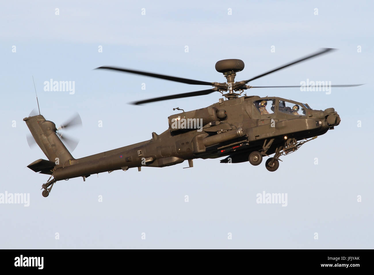 AAC Apache elicottero operazioni a Wattisham airfield. Foto Stock