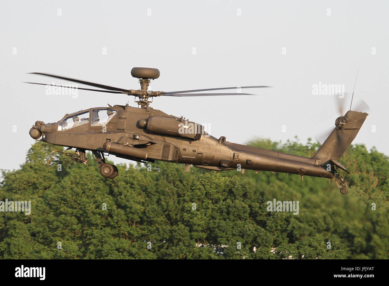 AAC Apache elicottero operazioni a Wattisham airfield. Foto Stock