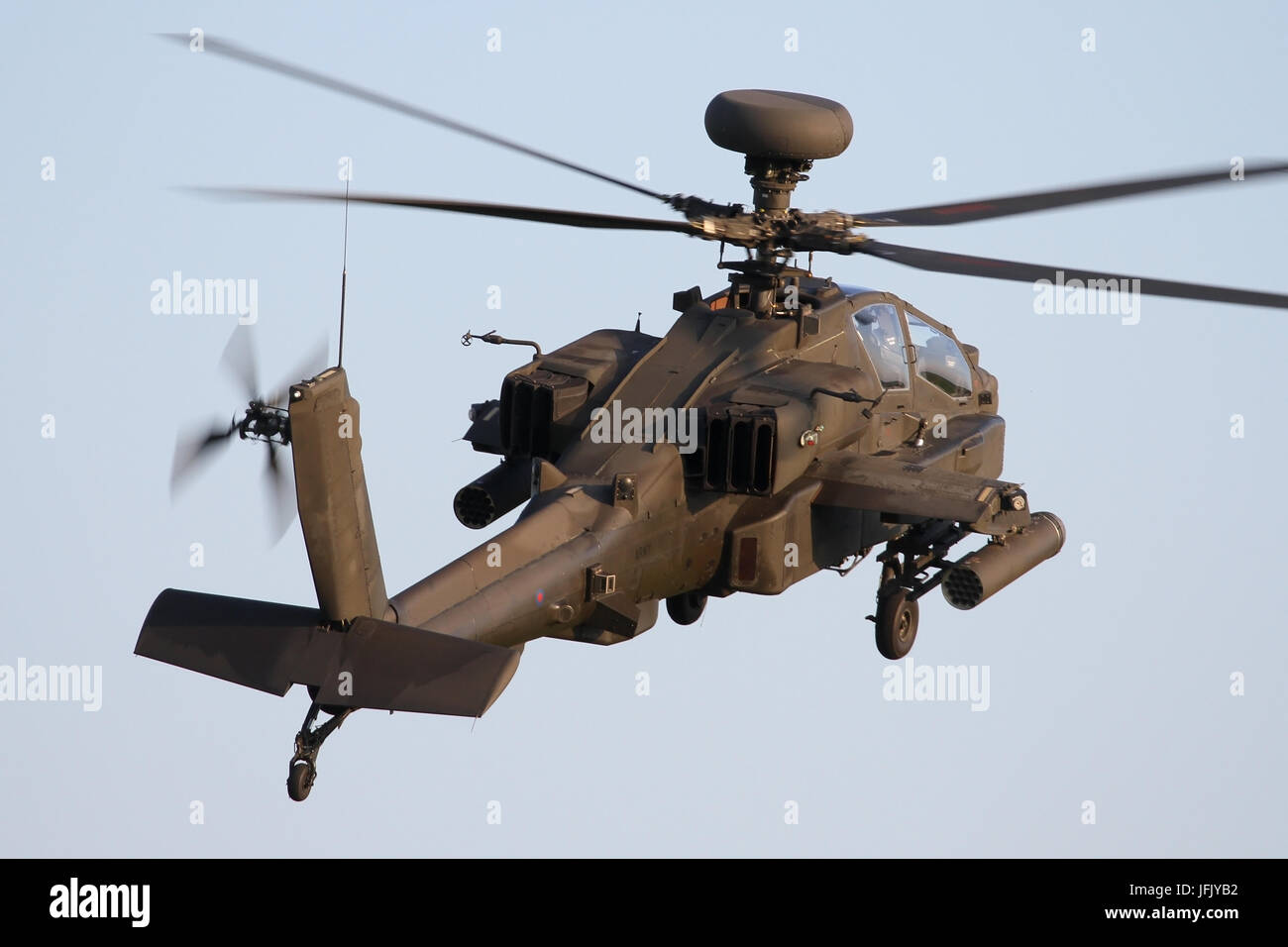 AAC Apache elicottero operazioni a Wattisham airfield. Foto Stock