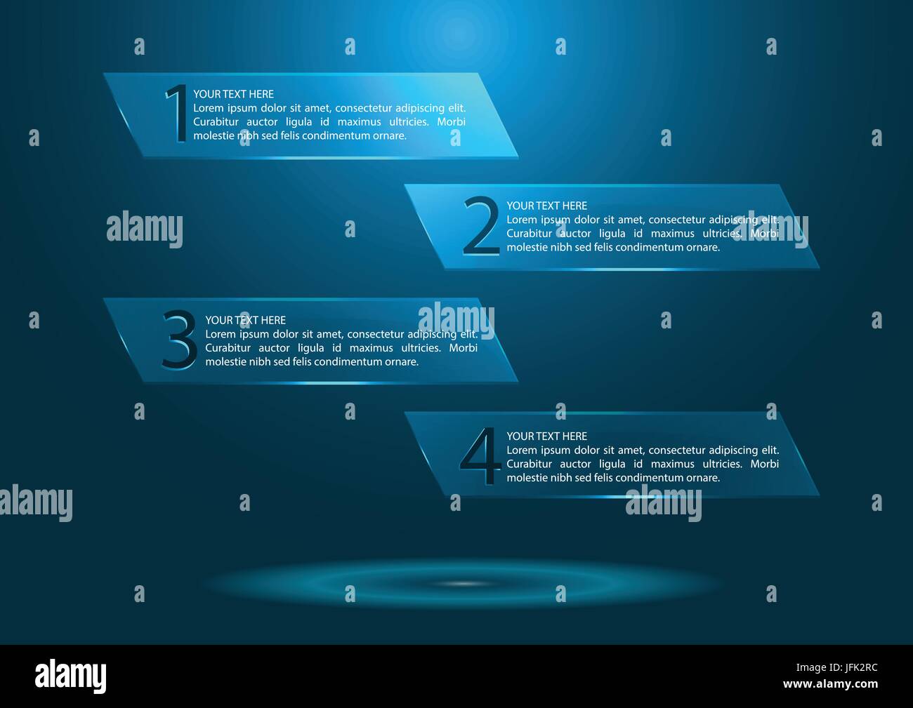 Tema di vetro modello infographics Illustrazione Vettoriale