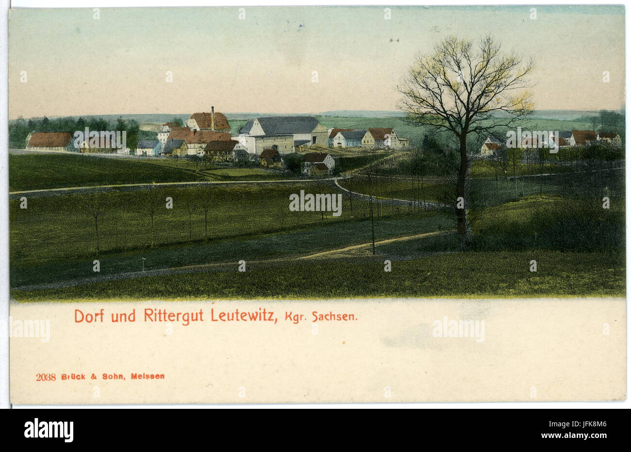 02038-Leutewitz-1901-Dorf und Rittergut-Brück & Sohn Kunstverlag Foto Stock