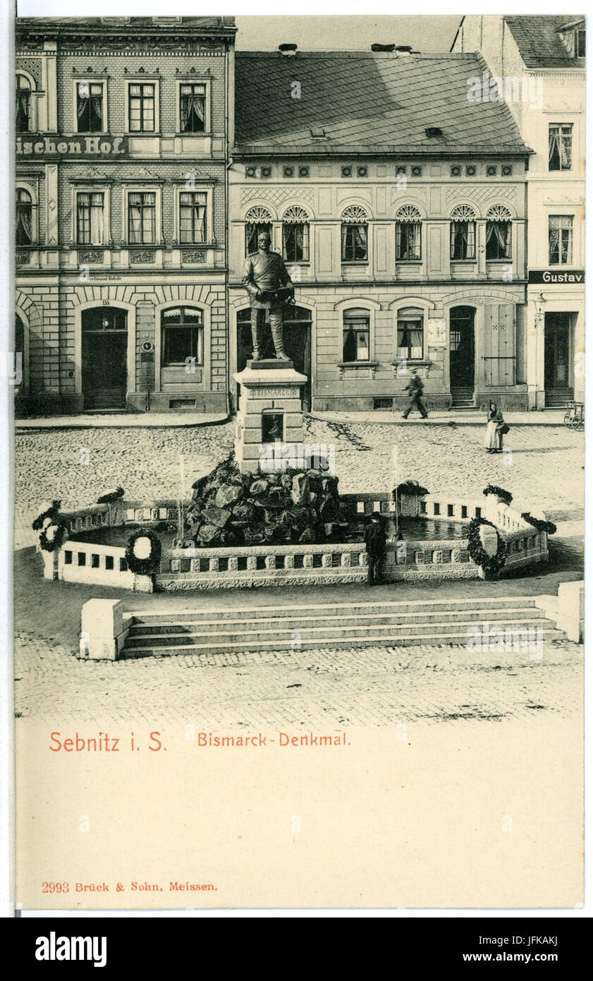02993-Sebnitz-1903-Bismark-Denkmal-Brück & Sohn Kunstverlag Foto Stock
