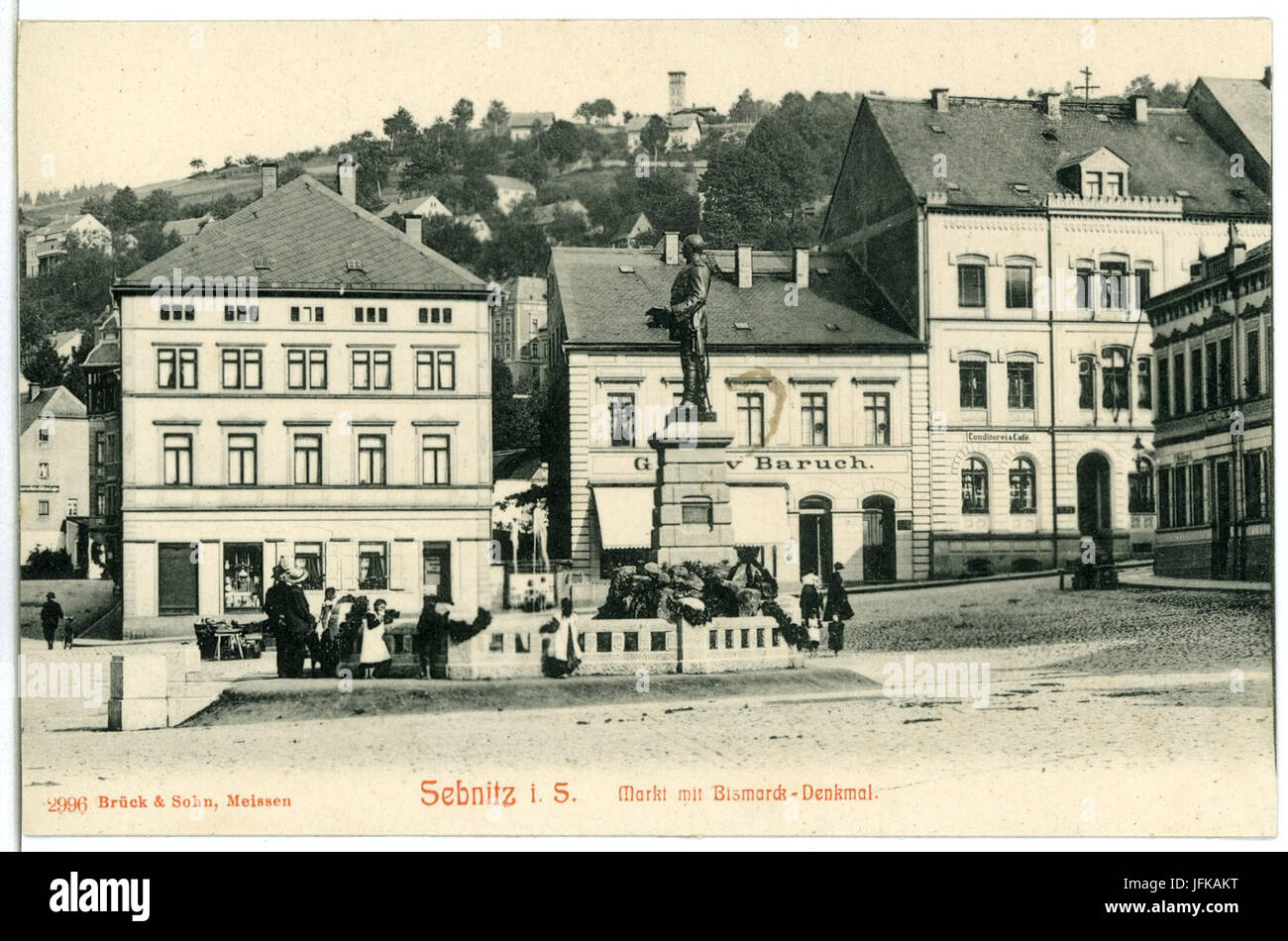 02996-Sebnitz-1903-Bismark-Denkmal-Brück & Sohn Kunstverlag Foto Stock