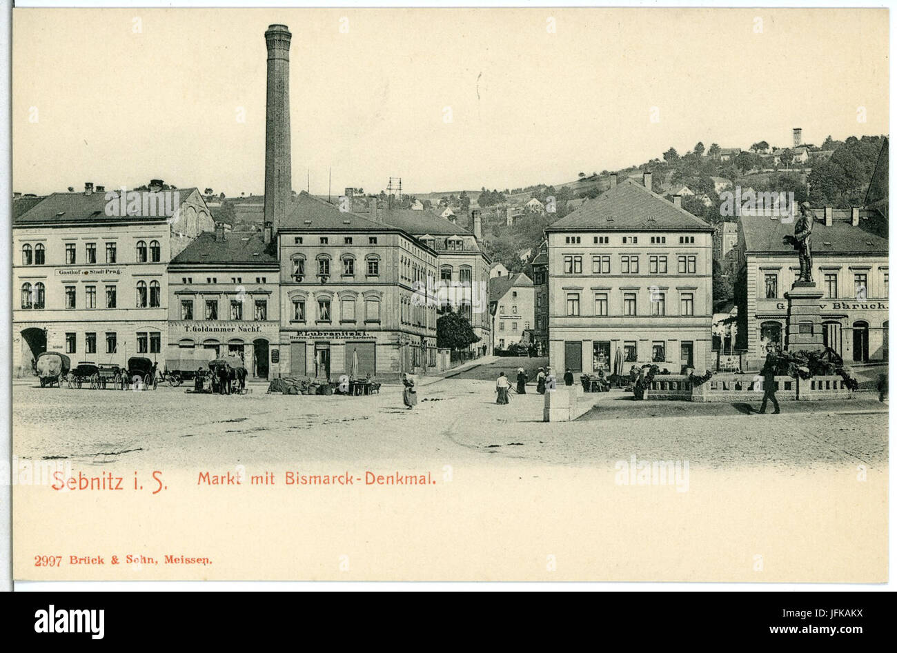 02997-Sebnitz-1903-Bismark-Denkmal-Brück & Sohn Kunstverlag Foto Stock