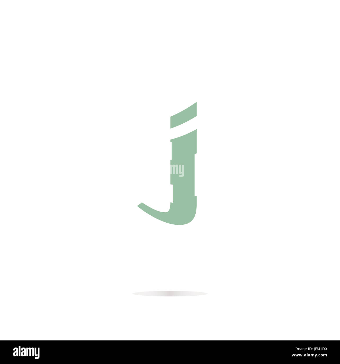 La lettera j icona logo design agli elementi del modello Foto Stock
