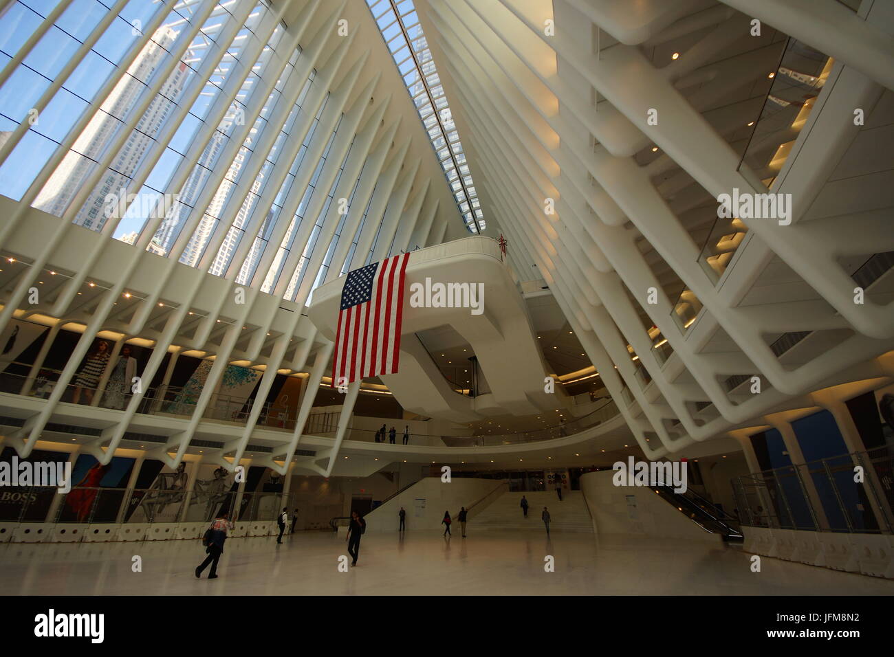 World Trade Center station in New York aka oculo da Santiago Calatrava Foto Stock