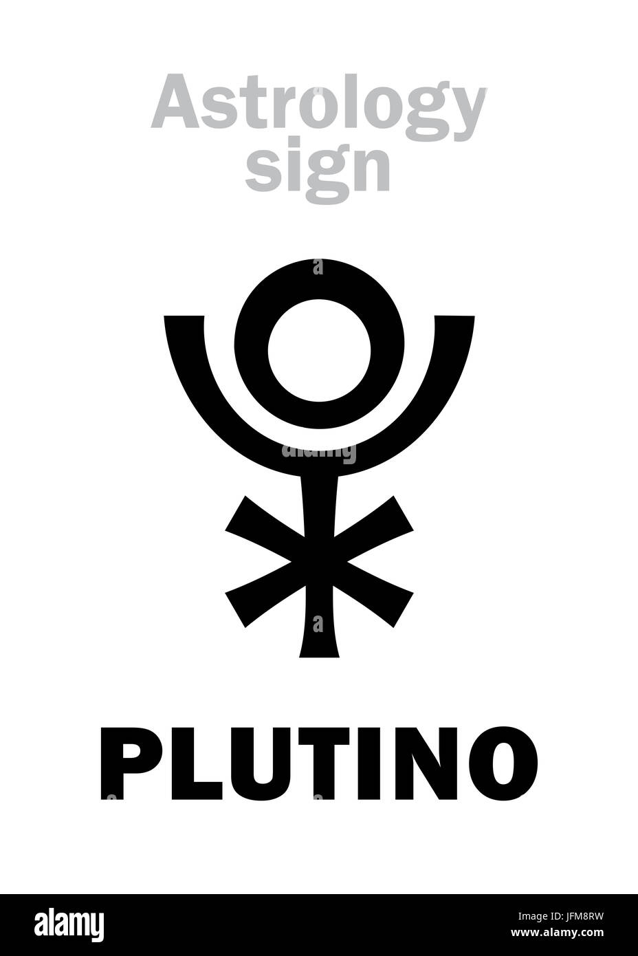 Astrologia: PLUTINO (piccolo pianeta) Foto Stock