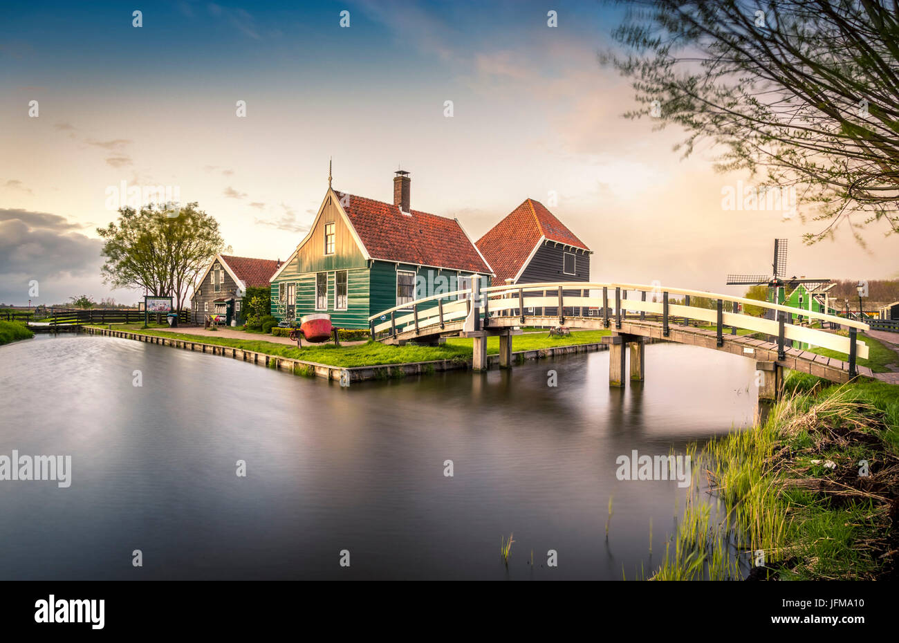 Zaanse Schans, Zaandam, Zaanstad, Paesi Bassi Foto Stock
