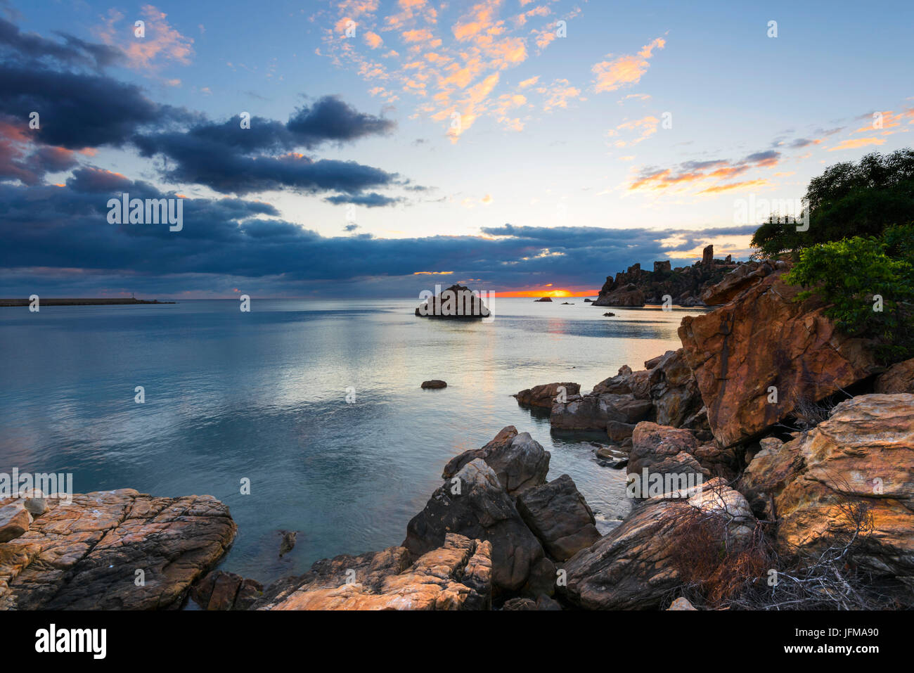 Cefalù, provincia di Palermo, Sicilia, Italia Foto Stock