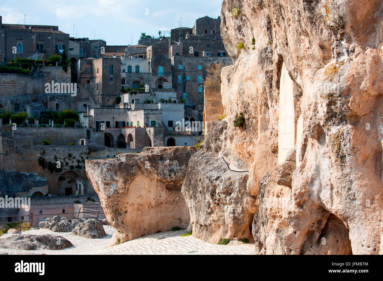 L'Europa, Italia, Basilicata, distretto di Potenza, Matera, Sassi di Matera, Capitale Europea della Cultura Foto Stock