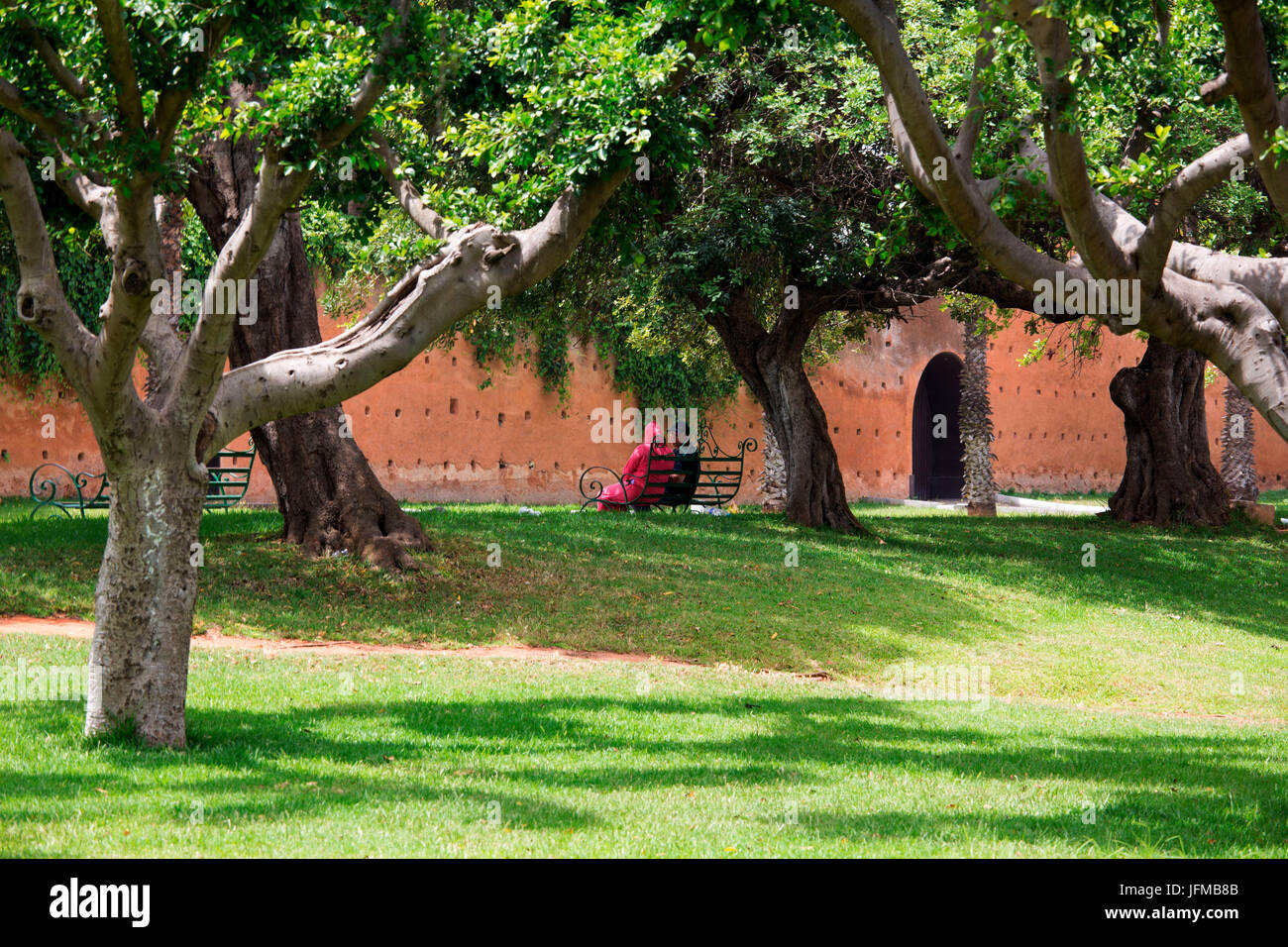 Il Nord Africa, Marocco, capitale Rabat, giardini pubblici di Rabat Foto Stock
