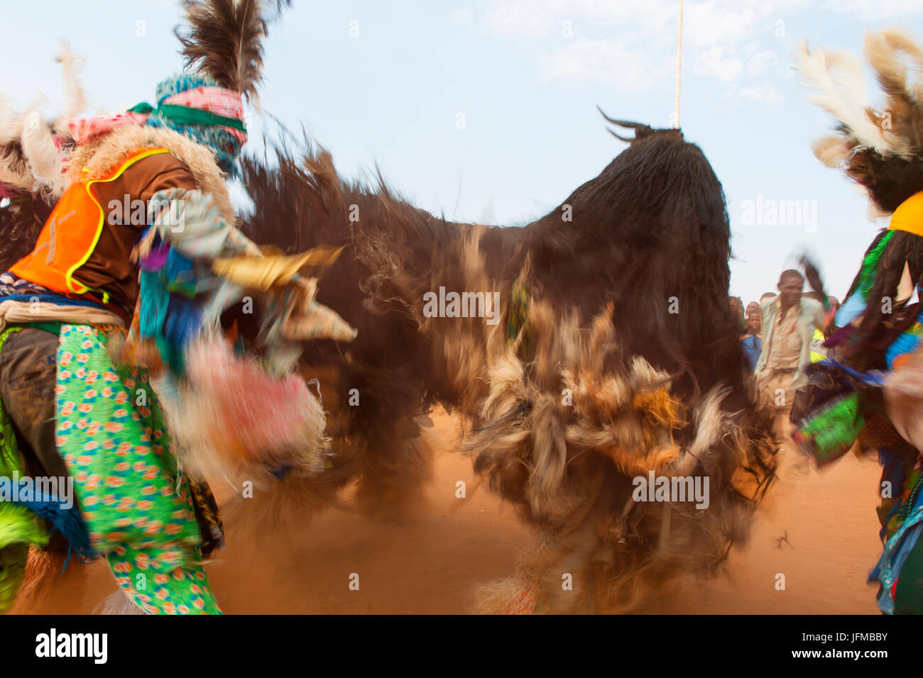 Africa, Malawi, Lilongwe distretto, maschere tradizionali del Malawi Foto Stock