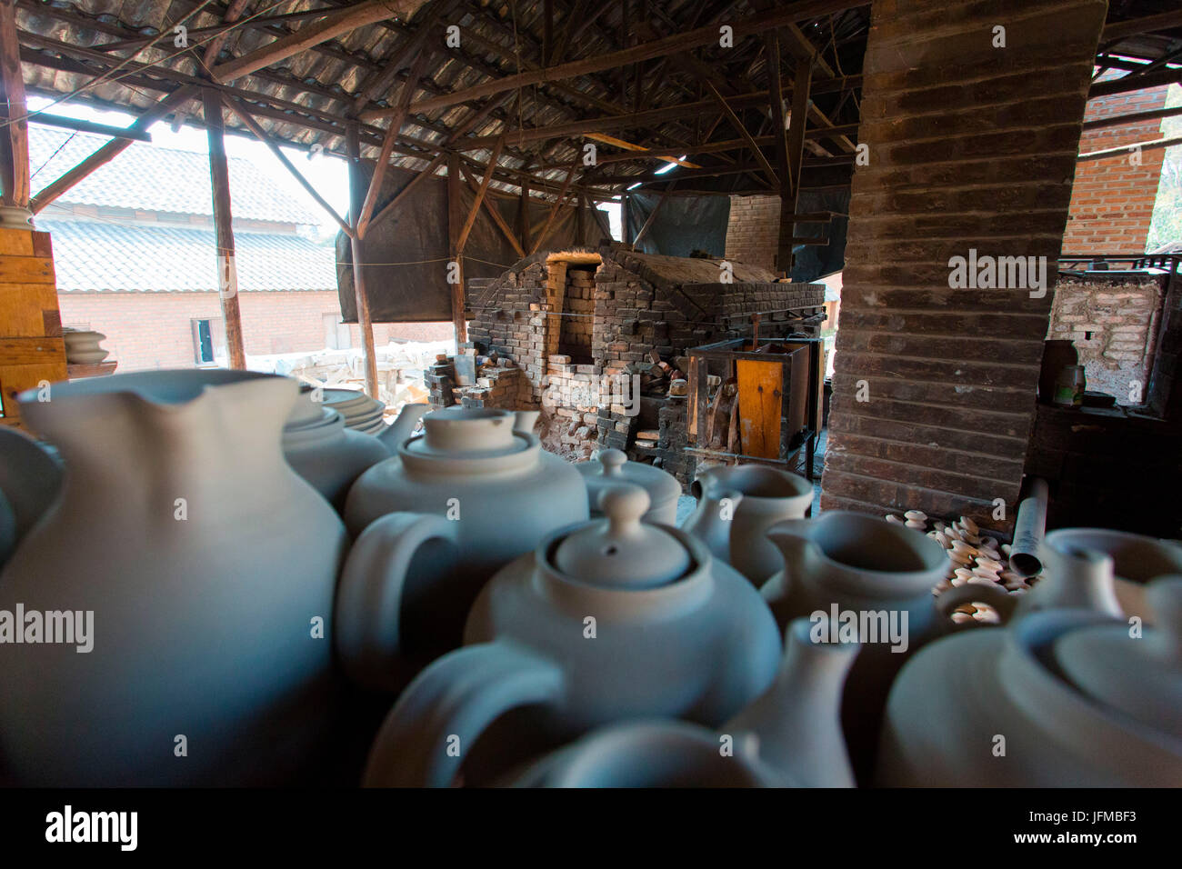 Africa, Malawi, Lilongwe distretto, Dedza pottery, industria ceramica Foto Stock