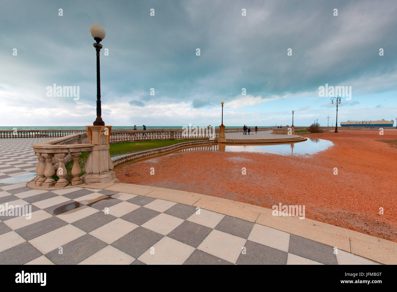 L'Europa, Italia, Toscana, a Livorno, Mascagni Terrazza Foto Stock