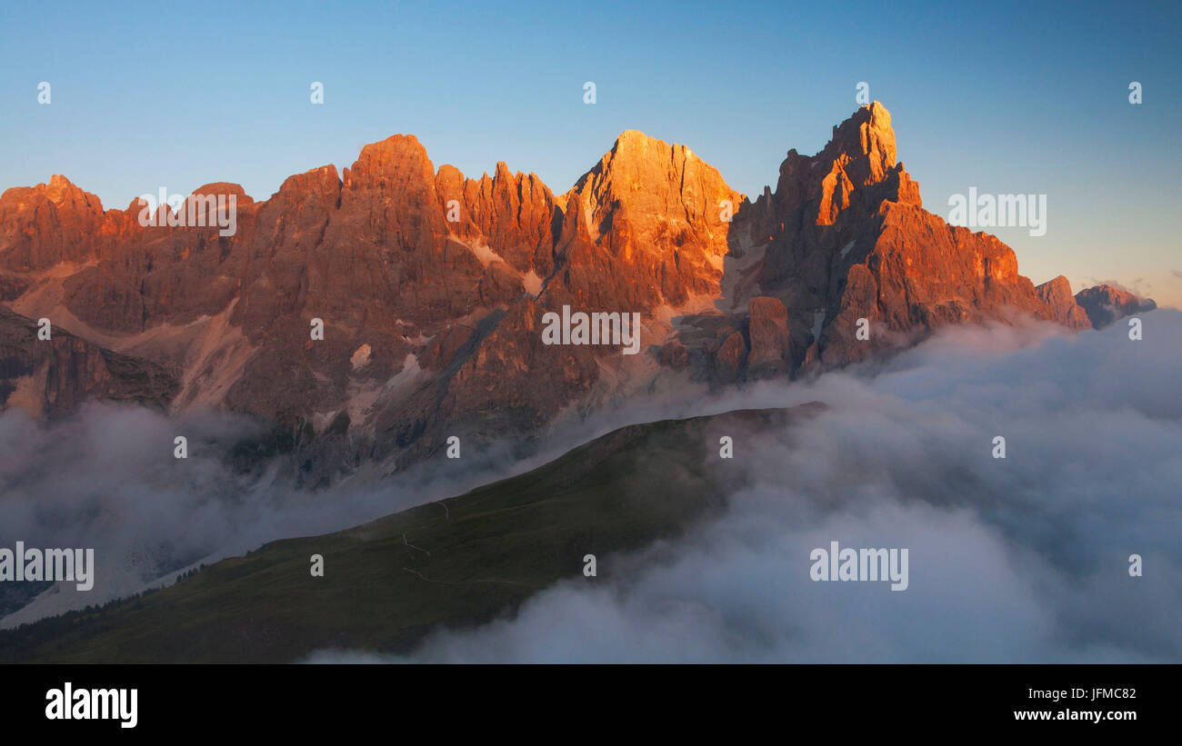 Le Pale di San Martino Dolomiti San Martino di Castrozza, Trentino, Italia, Foto Stock