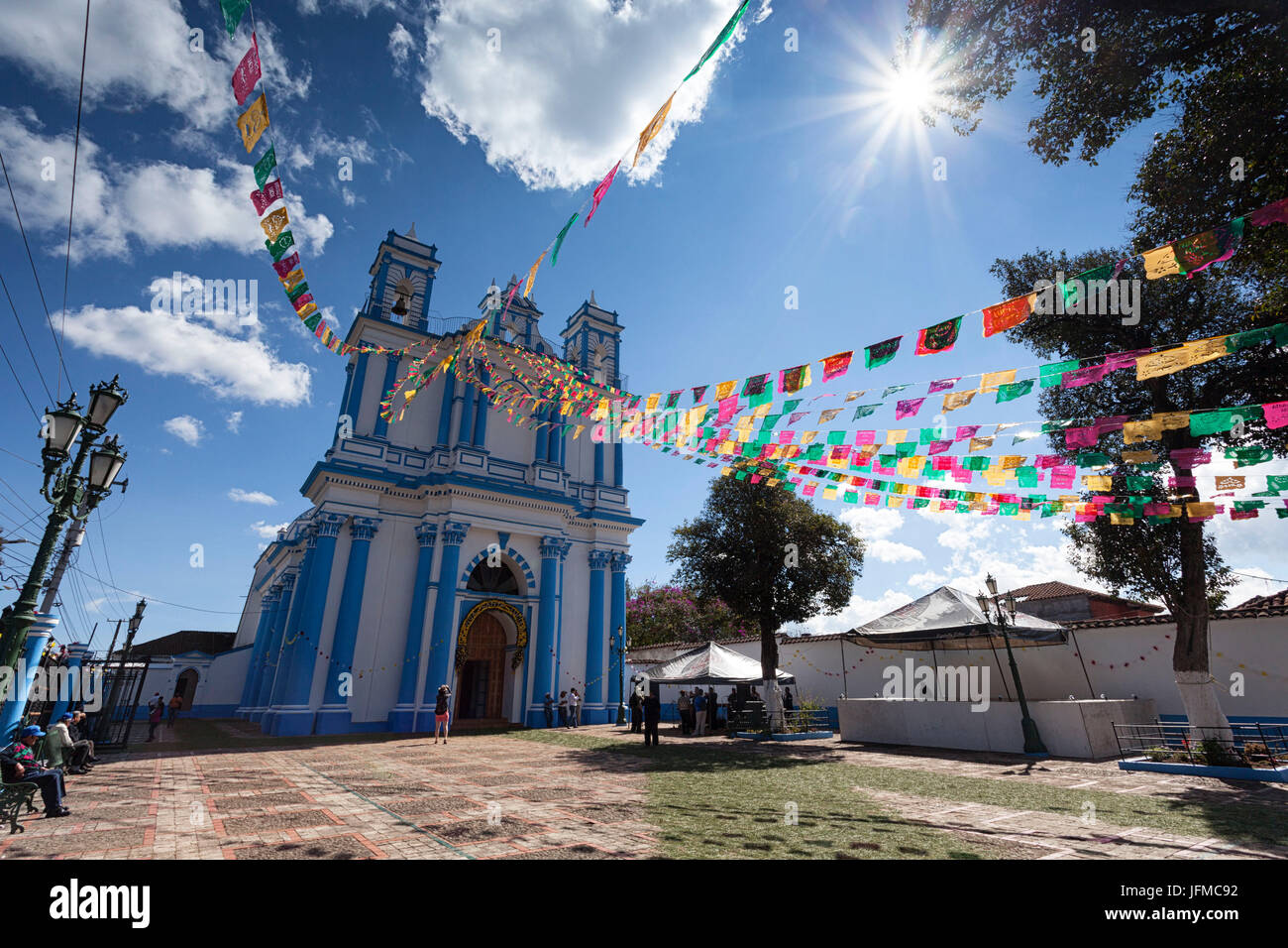 Saint Lucia, Chiesa di San Cristobal de las Casas, Chiapas, Messico, Foto Stock