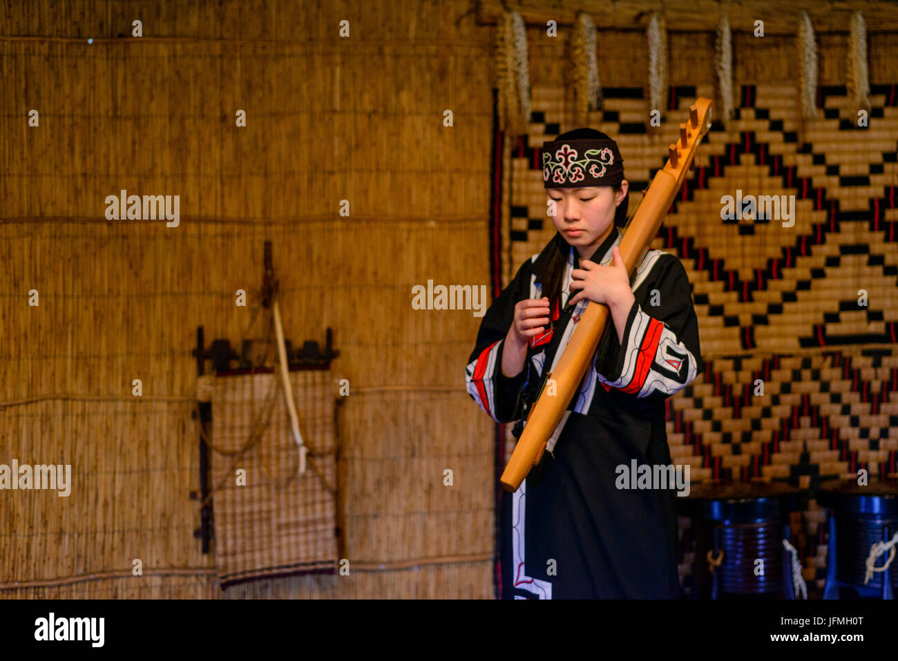 Ainu persone in Giappone Foto Stock