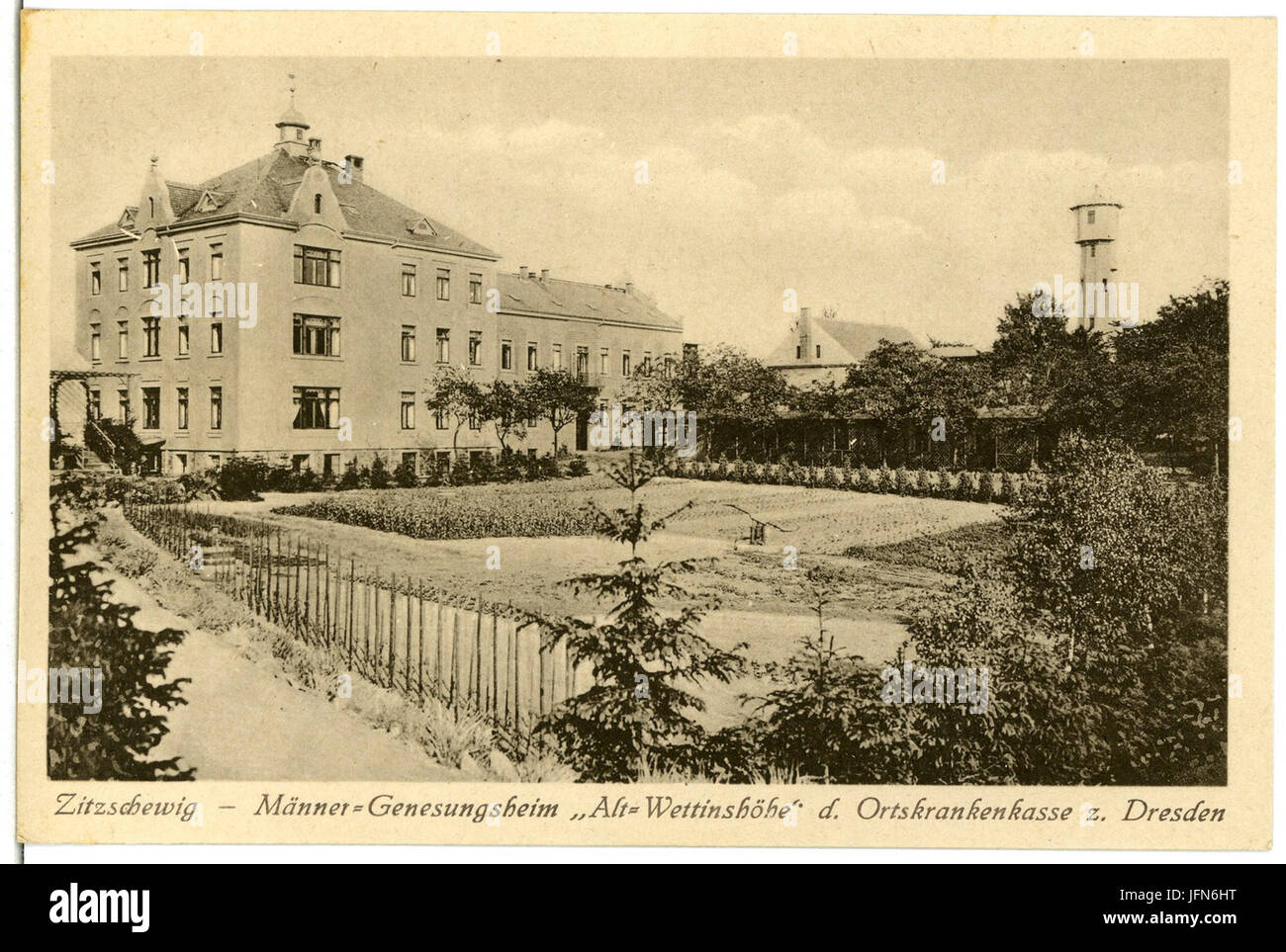 03384-Zitzschewig-1903-Männergenesungsheim Alt Wettinshöhe-Brück & Sohn Kunstverlag Foto Stock