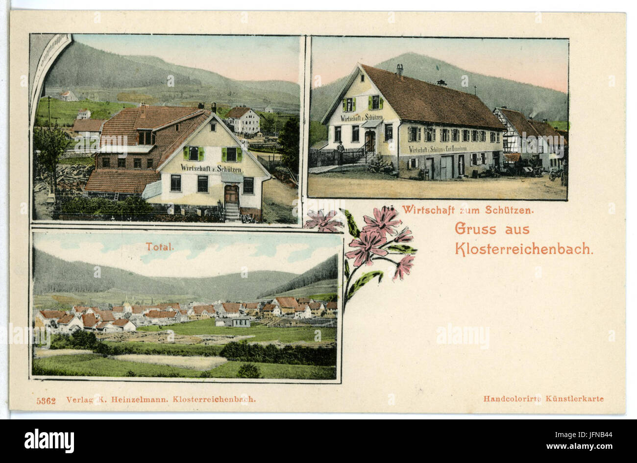 05362-Klosterreichenbach-1904-Ortsansichten-Brück & Sohn Kunstverlag Foto Stock