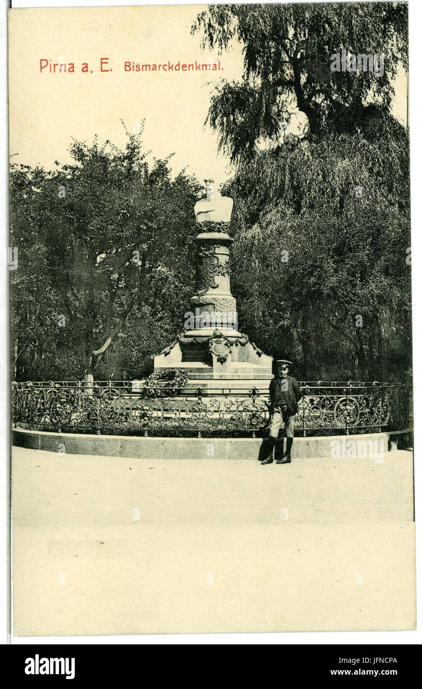 05938-Pirna-1905-Bismarckdenkmal-Brück & Sohn Kunstverlag Foto Stock
