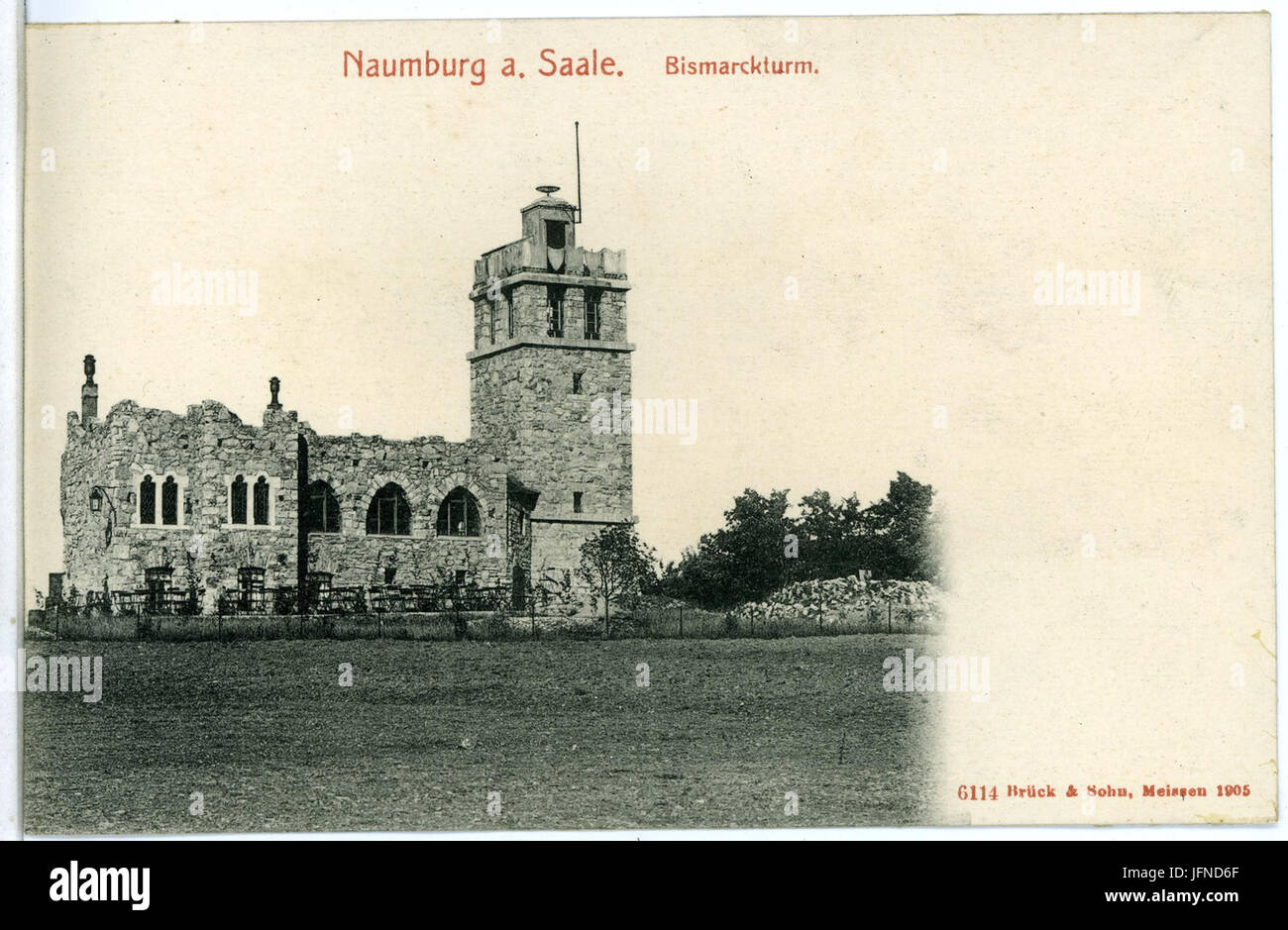 06114-Naumburg-1905-Bismarckturm-Brück & Sohn Kunstverlag Foto Stock