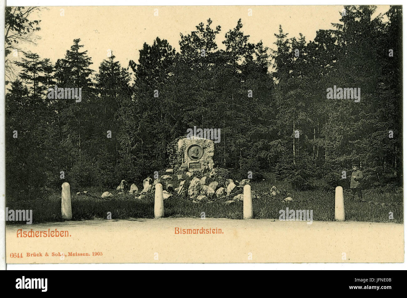 06644-Aschersleben-1905-Bismarckstein-Brück & Sohn Kunstverlag Foto Stock