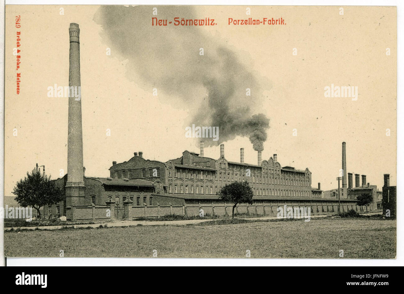 07849-Neu-Sörnewitz-1906-Porzellan-Fabrik-Brück & Sohn Kunstverlag Foto Stock