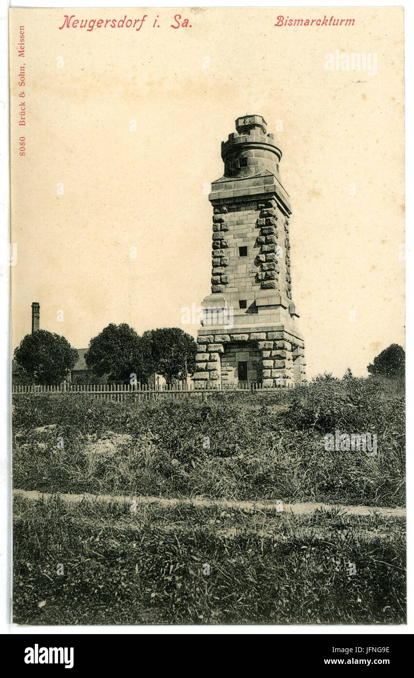 08080-Neugersdorf-1906-Bismarkturm-Brück & Sohn Kunstverlag Foto Stock