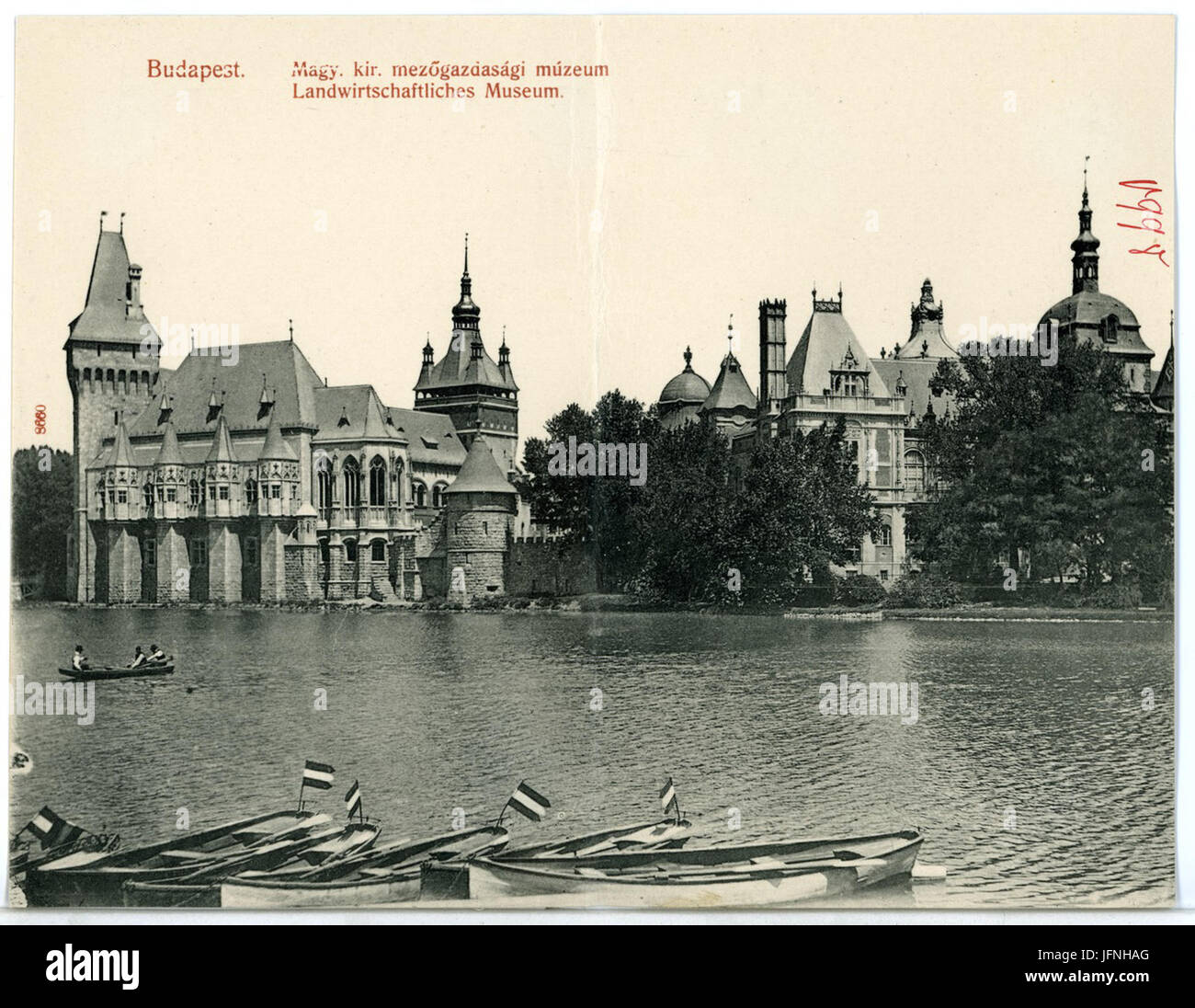 08660-Budapest-1907-Landwirtschaftliches Museum-Brück & Sohn Kunstverlag Foto Stock