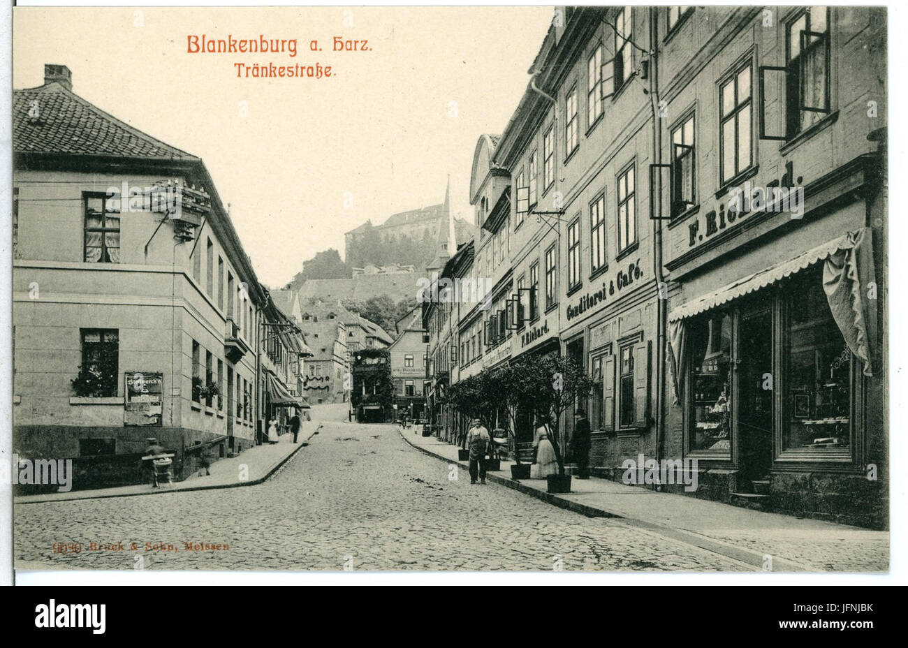 09080-Blankenburg-1907-Tränkestraße-Brück & Sohn Kunstverlag Foto Stock