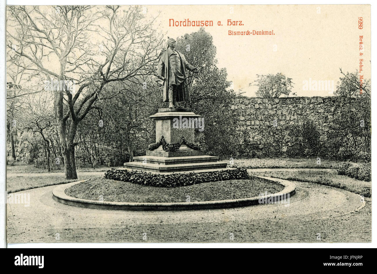 09289-Nordhausen-1907-Bismarck - Denkmal-Brück & Sohn Kunstverlag Foto Stock