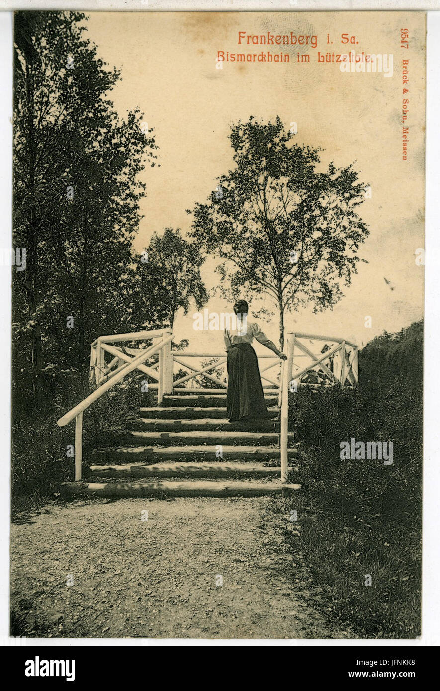 09547-Frankenberg-1908-Im Lützeltale - Bismarckhain-Brück & Sohn Kunstverlag Foto Stock
