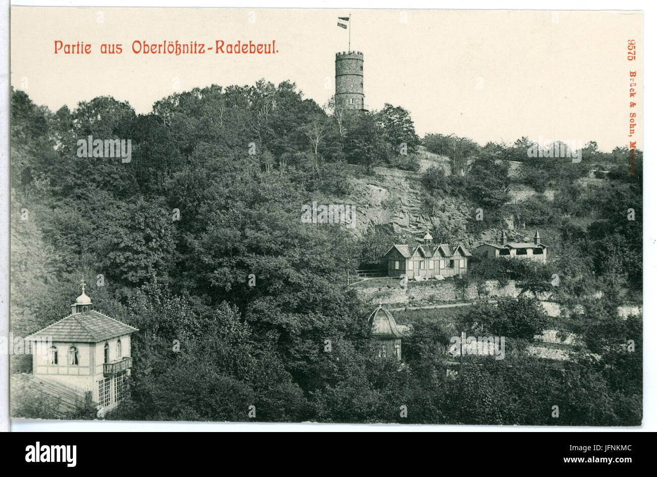 09575-Radebeul-1908-Oberlößnitz-Brück & Sohn Kunstverlag Foto Stock