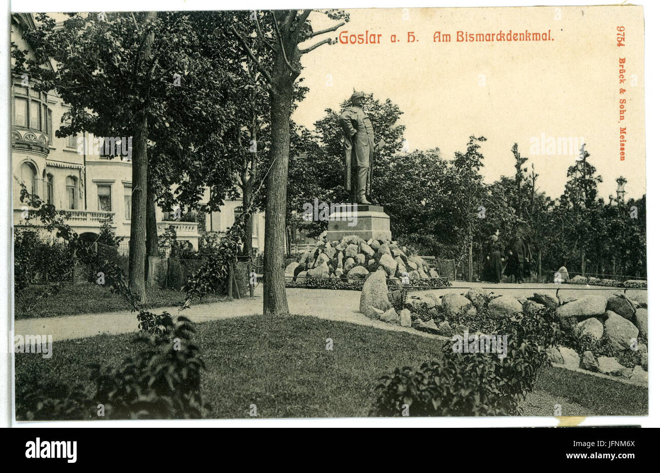 09754-Goslar-1908-Am Bismarck - Denkmal-Brück & Sohn Kunstverlag Foto Stock