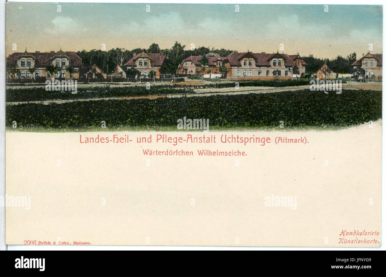 02006-Uchtspringe-1901-Heil und Pflege Anstalt-Brück & Sohn Kunstverlag Foto Stock