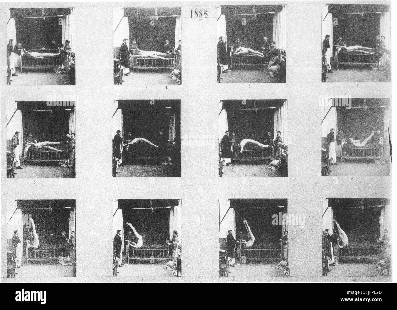 Albert Londe-Hysterie, La Salpơ3AAtrière, 1885 Foto Stock