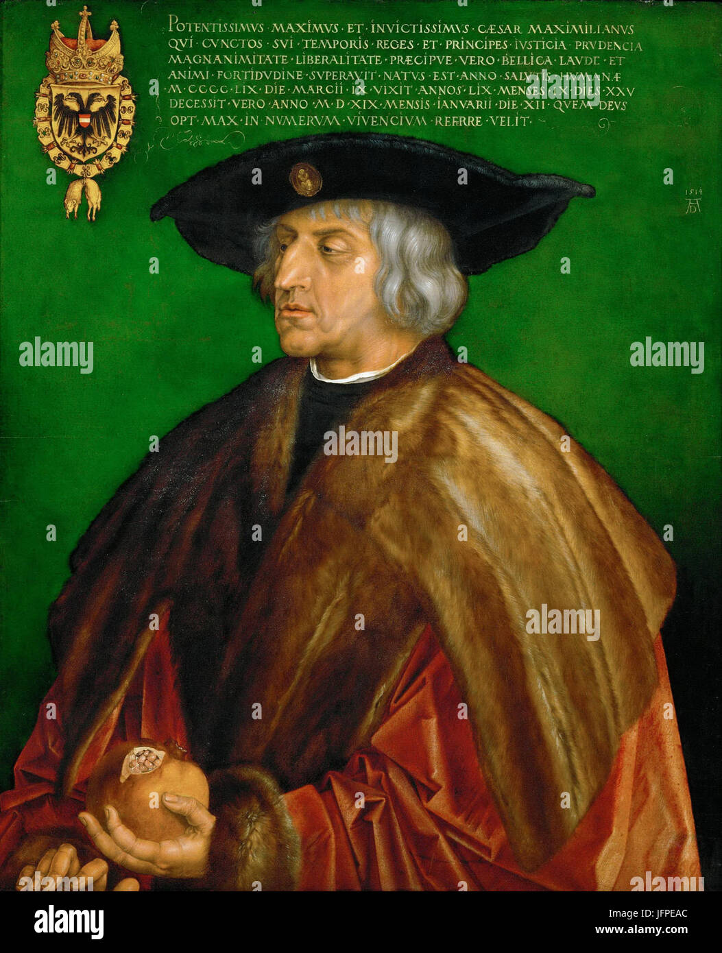 Albrecht Dürer - l'imperatore Massimiliano I Foto Stock