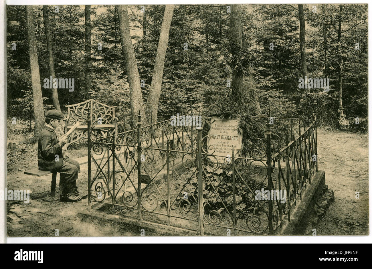 11152-Diesbar-1910-Bismarck-Gedenkstein-Brück & Sohn Kunstverlag Foto Stock