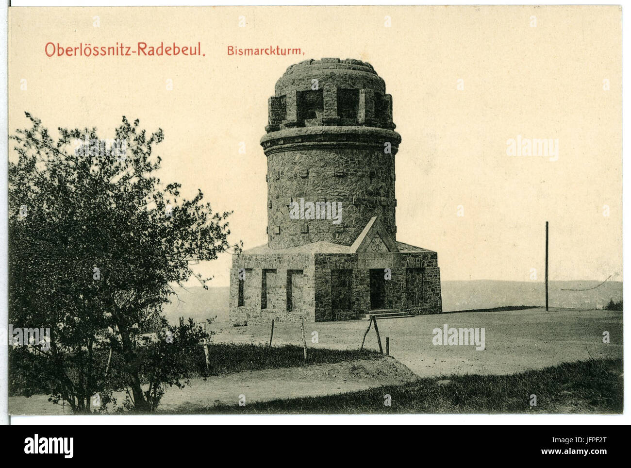 11182-Radebeul-1910-Bismarckturm-Brück & Sohn Kunstverlag Foto Stock