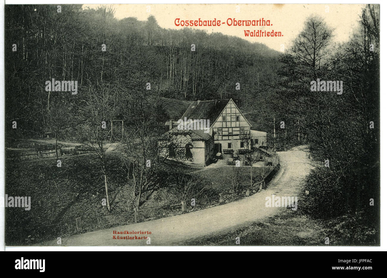 11352-Cossebaude-1910-Oberwartha - Waldfrieden-Brück & Sohn Kunstverlag Foto Stock