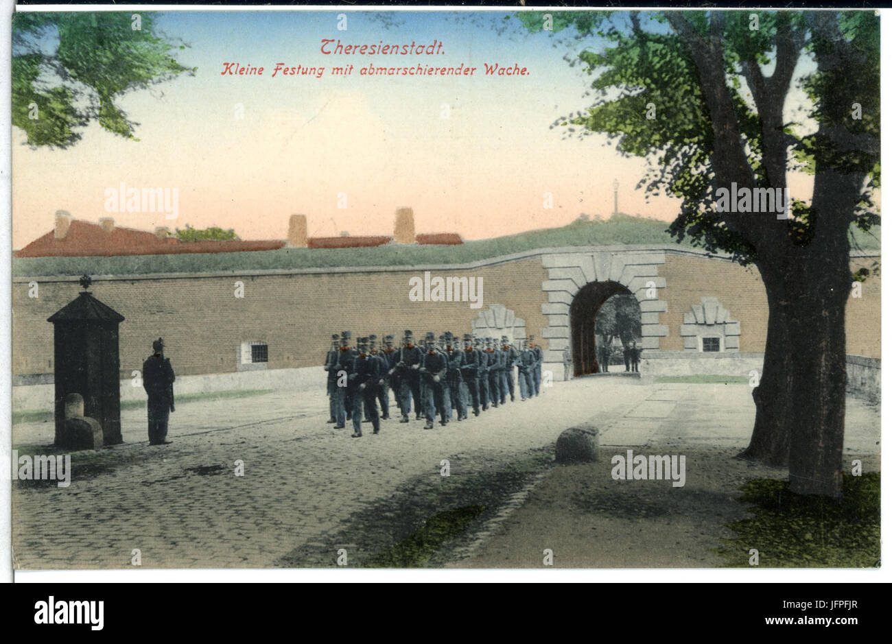 11539-Theresienstadt-1910-Kleine Festung mit abmarschierender Wache-Brück & Sohn Kunstverlag Foto Stock