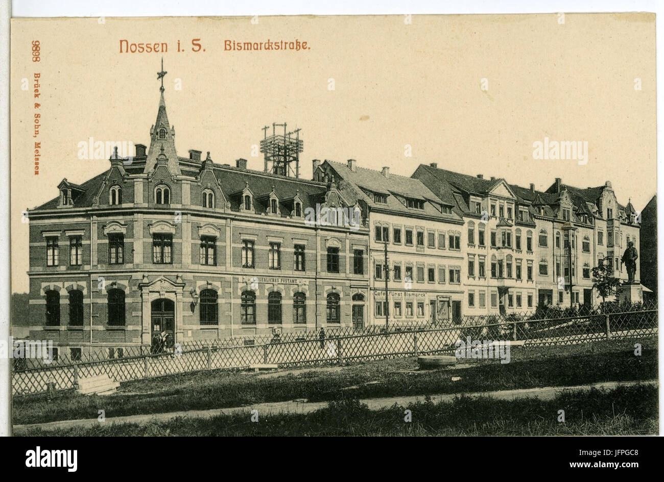 09898-Nossen-1908-Bismarck - Straße-Brück & Sohn Kunstverlag Foto Stock